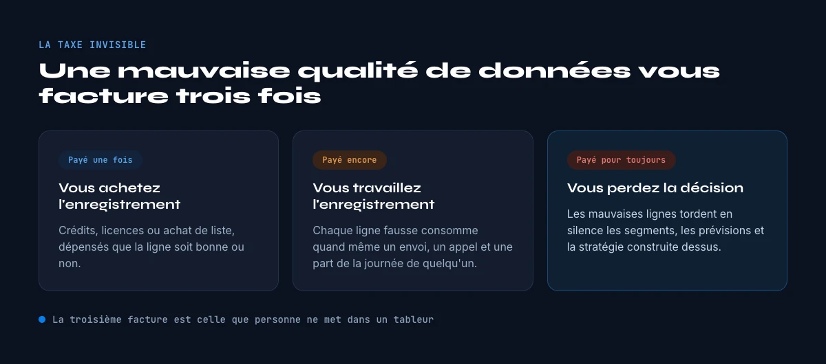 ce que coute vraiment la mauvaise qualite des donnees B2B