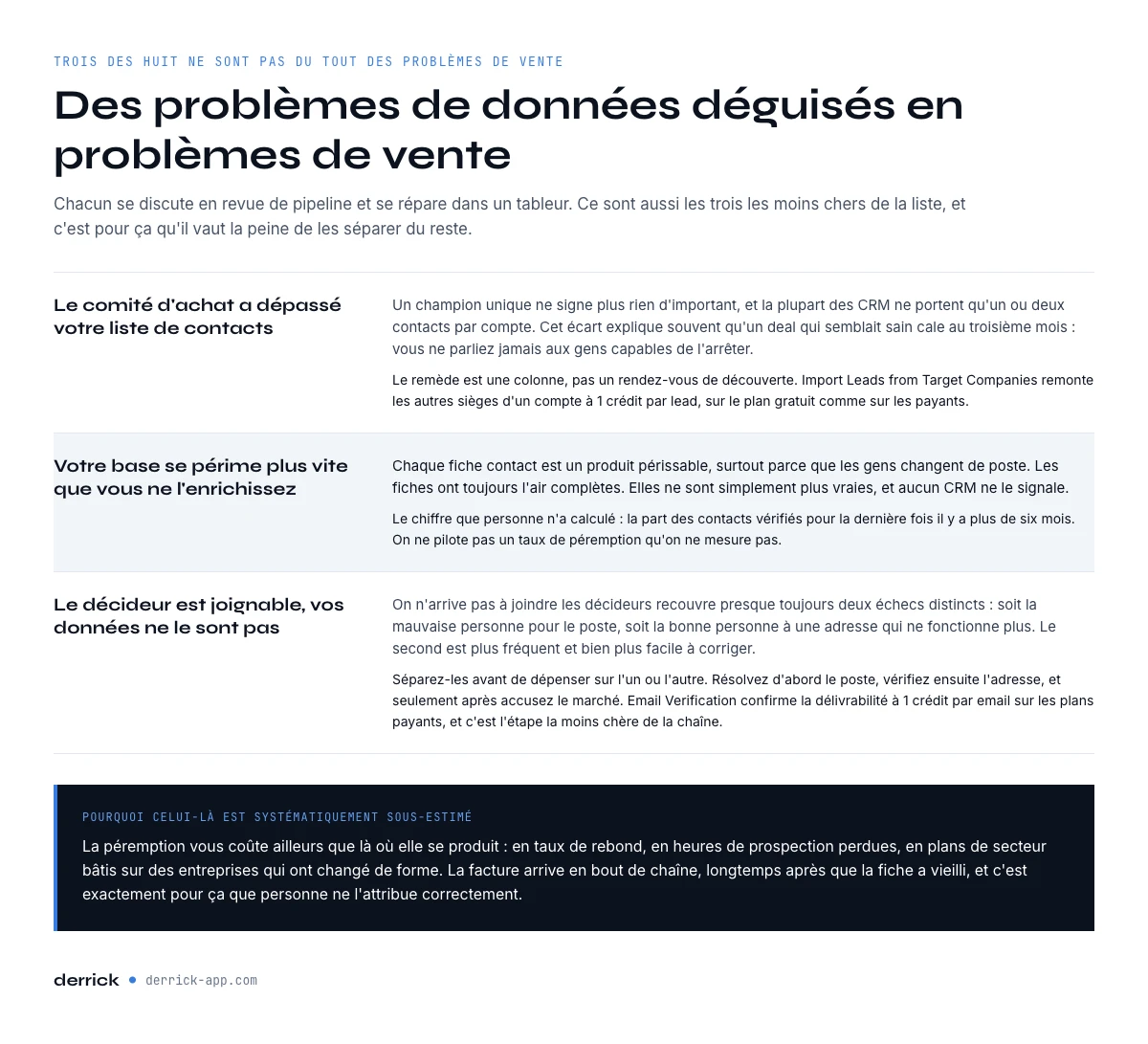 Les défis commerciaux B2B qui sont en réalité des problèmes de données