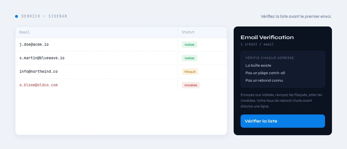 verifier les emails pour ameliorer les benchmarks cold email