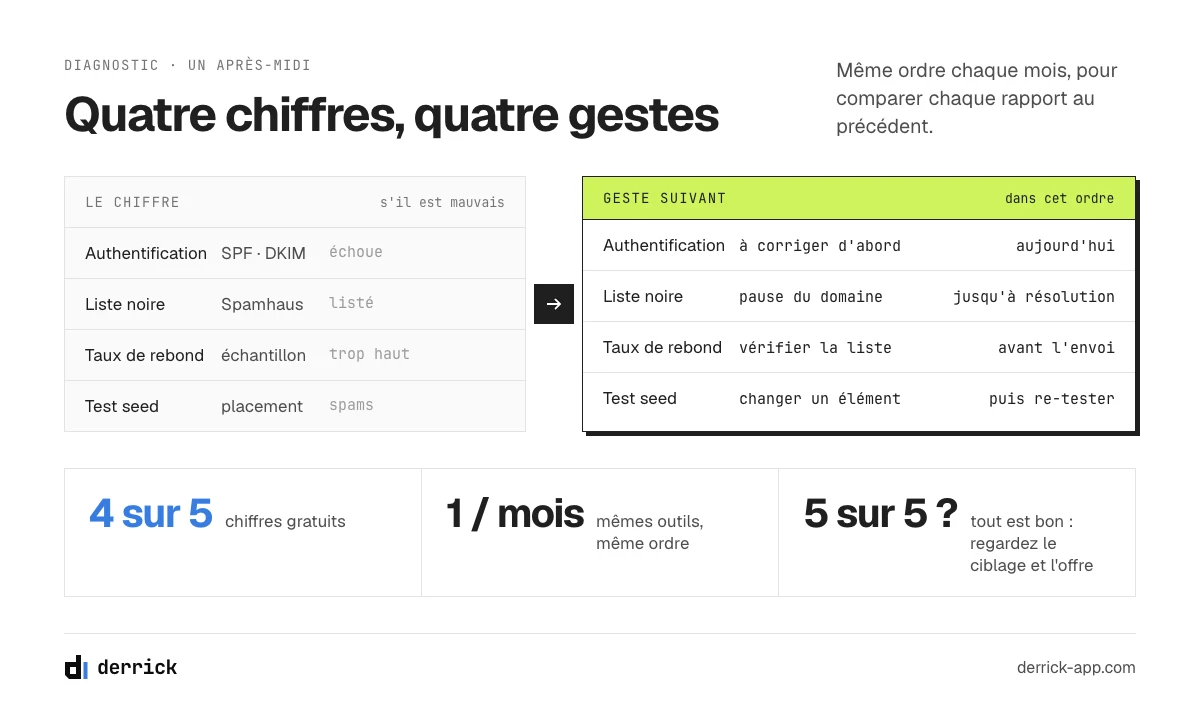 Test de délivrabilité email : que faire quand un résultat est mauvais