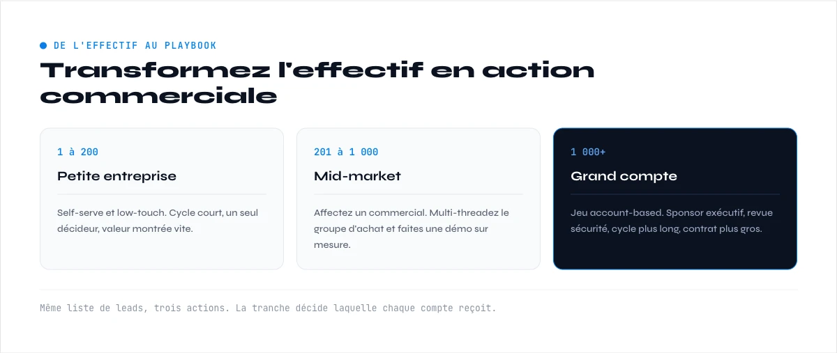 utiliser l'effectif pour la segmentation commerciale