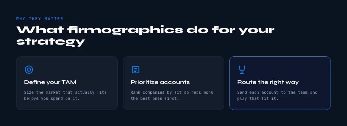 why firmographic attributes matter