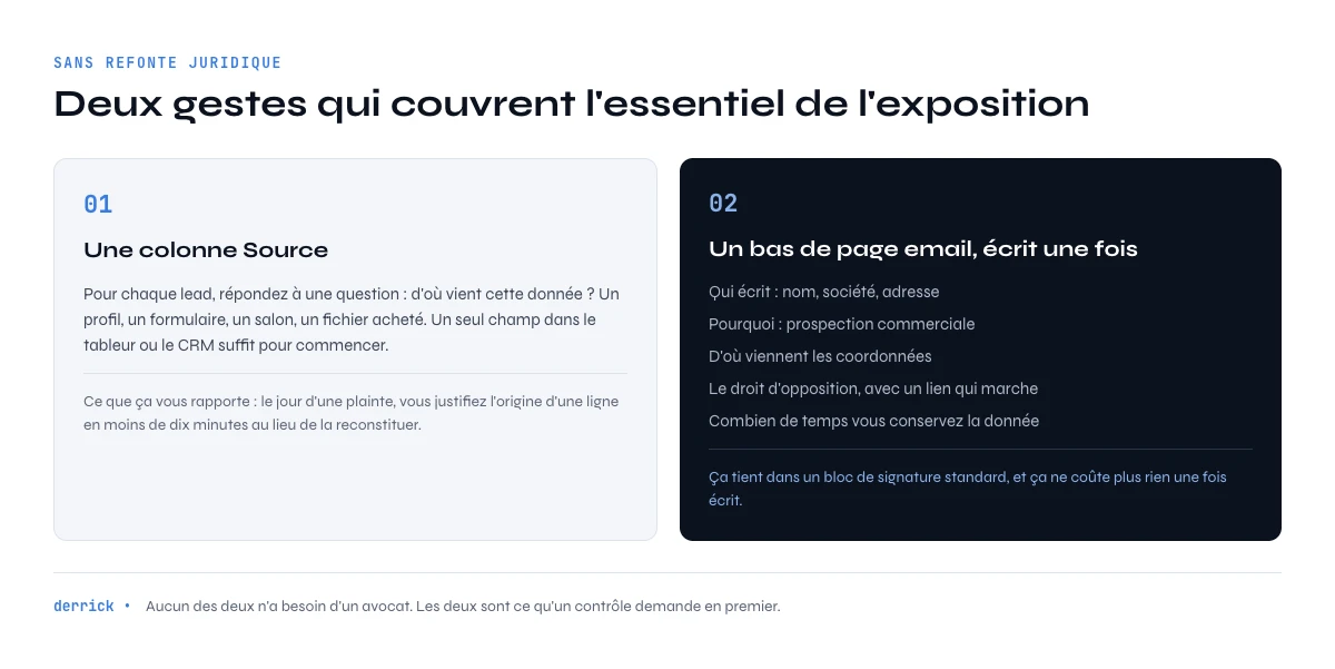 réduire son risque de sanction RGPD en prospection B2B