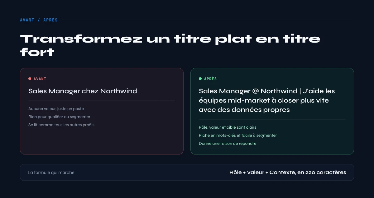comment optimiser votre titre LinkedIn