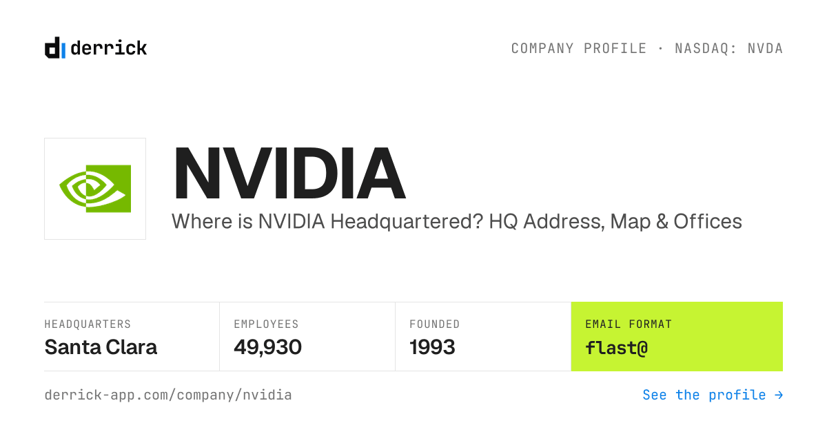 Nvidia Sw Map Where is NVIDIA Headquartered? HQ Address, Map & Offices