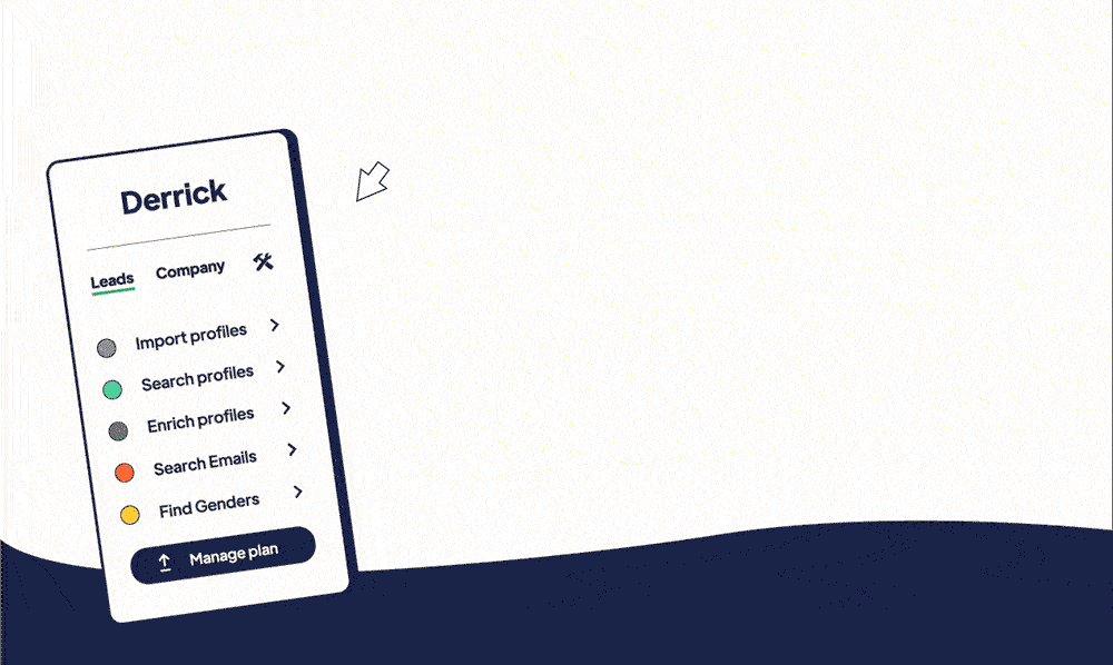 Animated Derrick interface inside Google Sheets