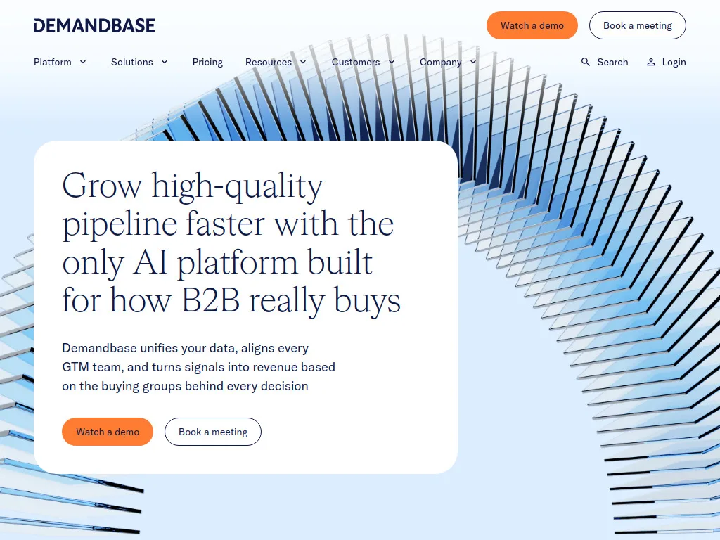 Demandbase dashboard screenshot - Demandbase review 2026