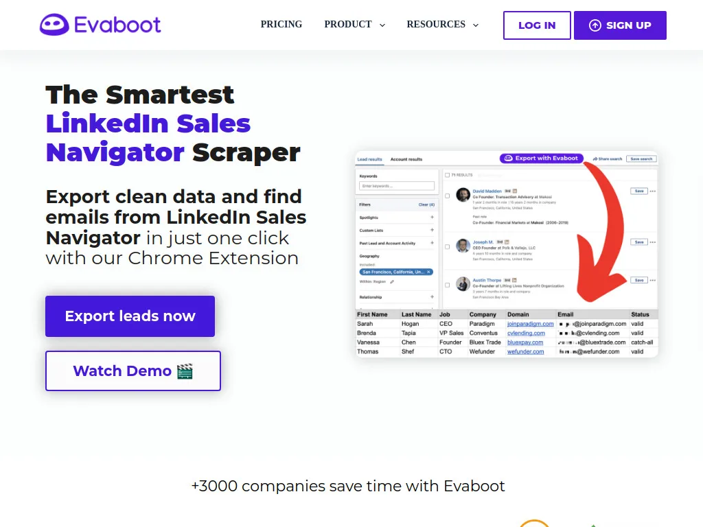 Evaboot dashboard screenshot - Evaboot review 2026