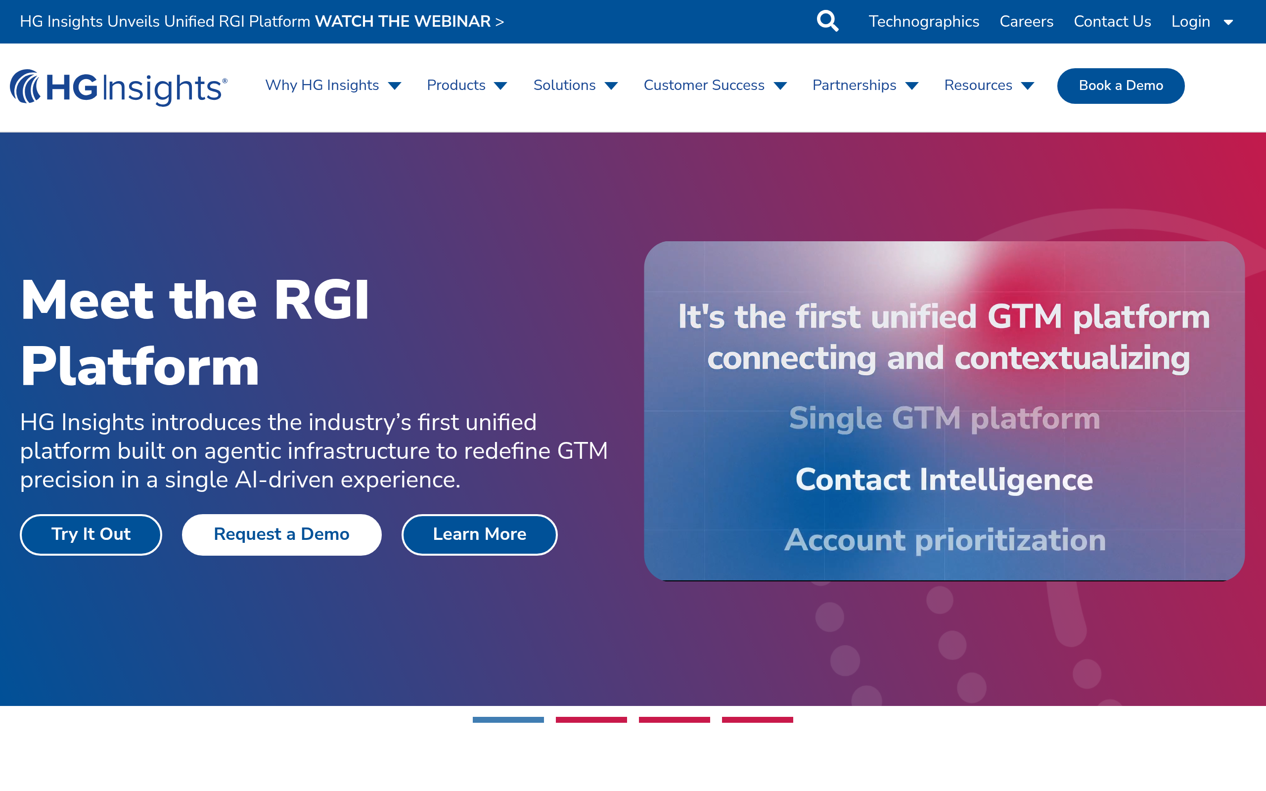 HG Insights dashboard screenshot - HG Insights review 2026