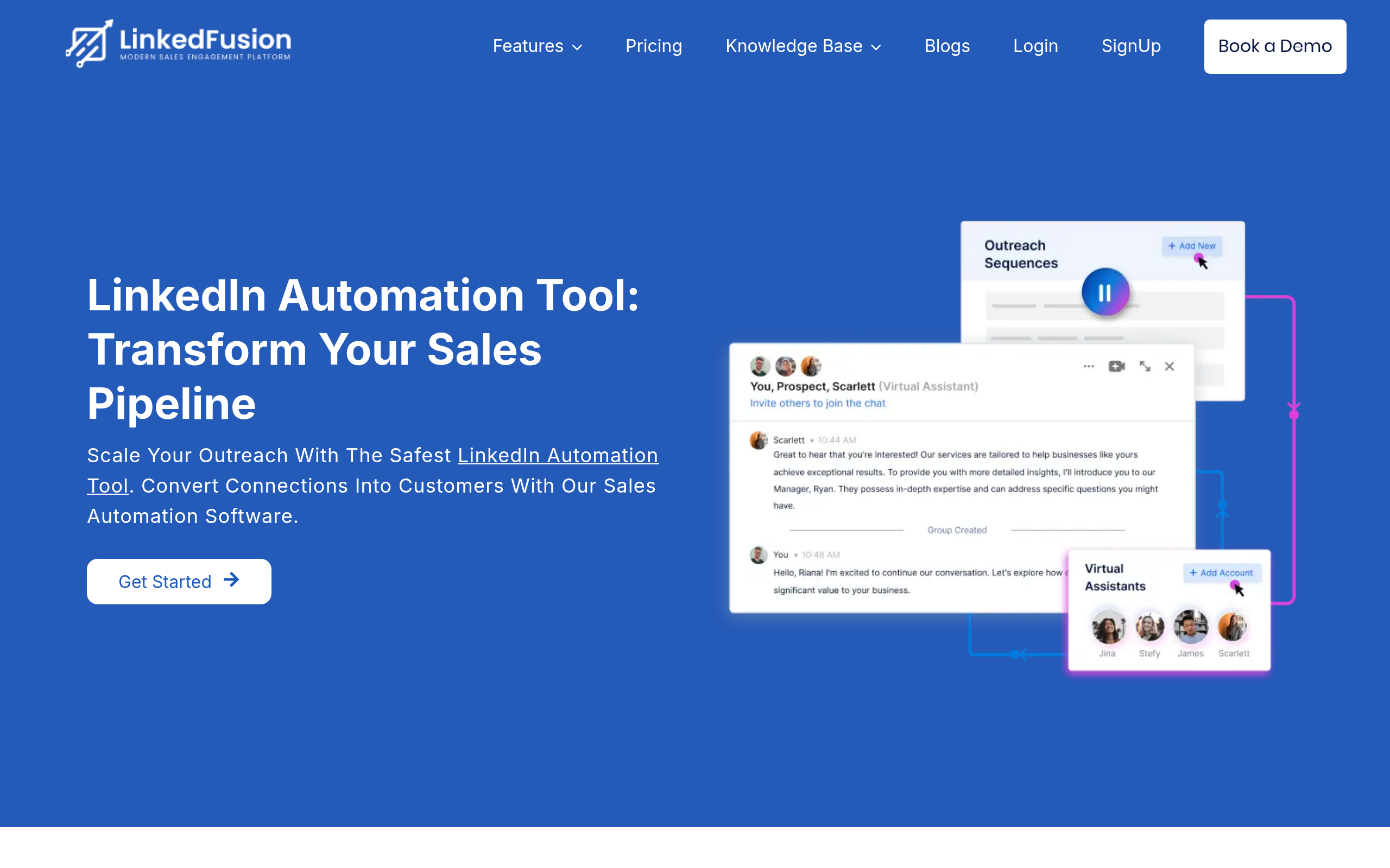 LinkedFusion dashboard screenshot - LinkedFusion review 2026