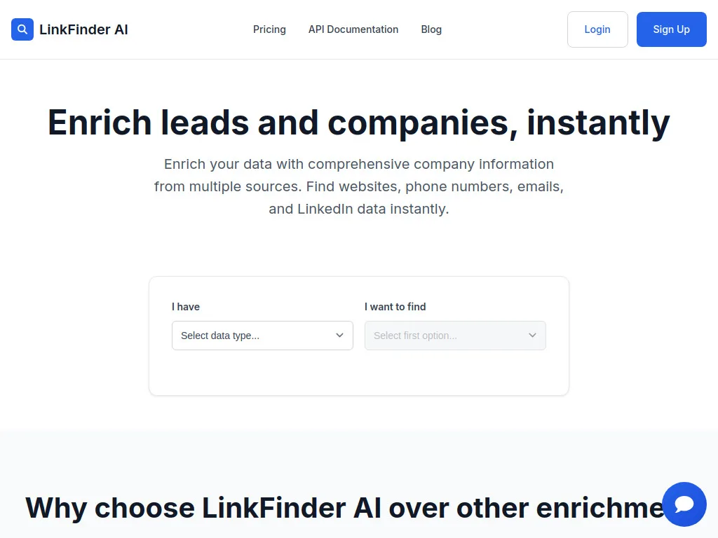 LinkFinder dashboard screenshot - LinkFinder review 2026