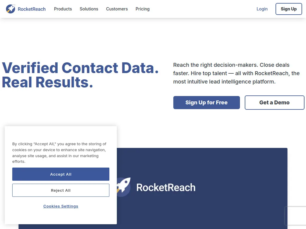 RocketReach dashboard screenshot - RocketReach review 2026