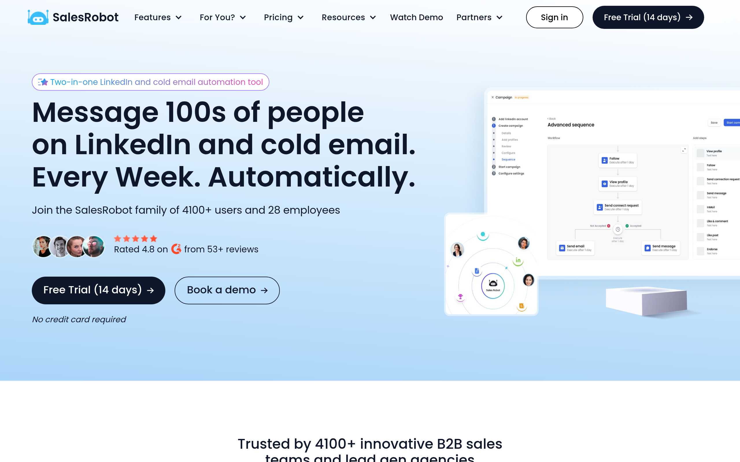 SalesRobot dashboard screenshot - SalesRobot review 2026