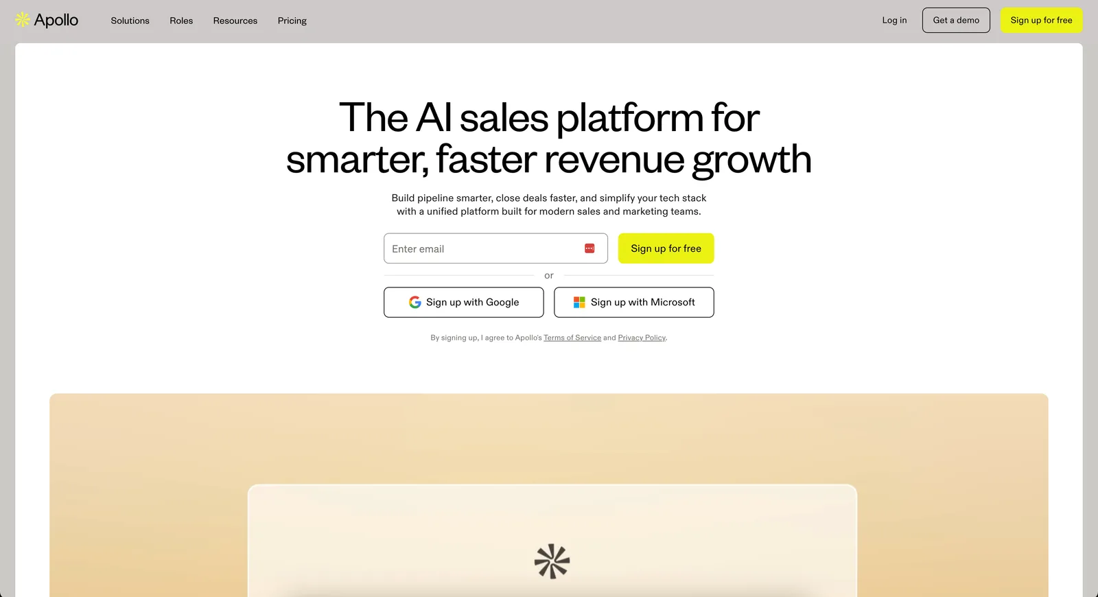 Apollo dashboard screenshot - Apollo review 2026