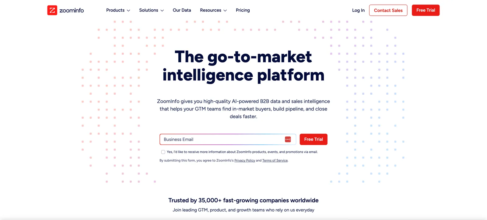 ZoomInfo dashboard screenshot - ZoomInfo review 2026
