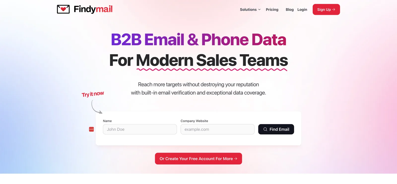 Findymail dashboard screenshot - Findymail review 2026