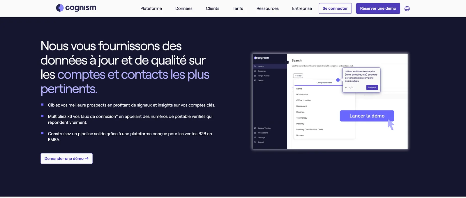 Cognism dashboard screenshot - Cognism review 2026