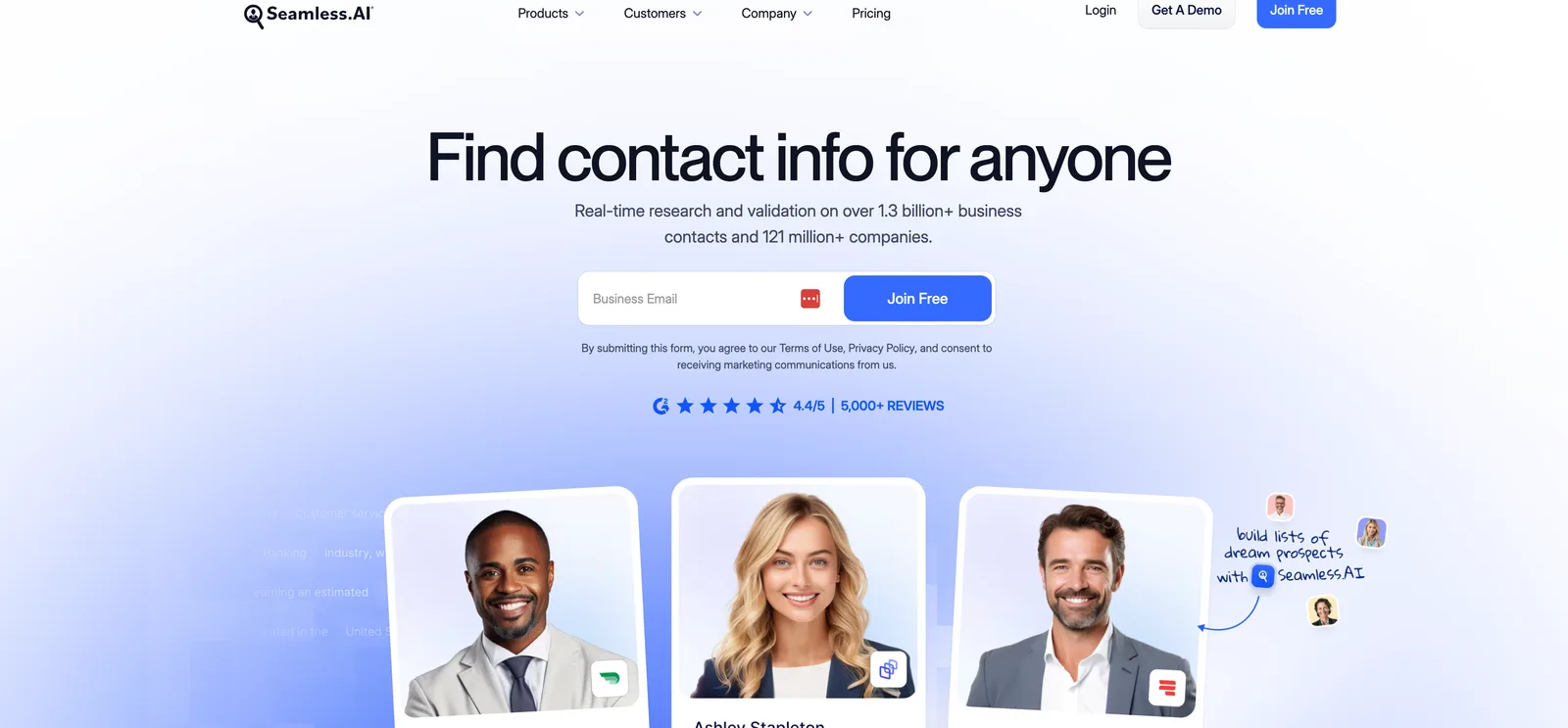Seamless.AI dashboard screenshot - Seamless.AI review 2026