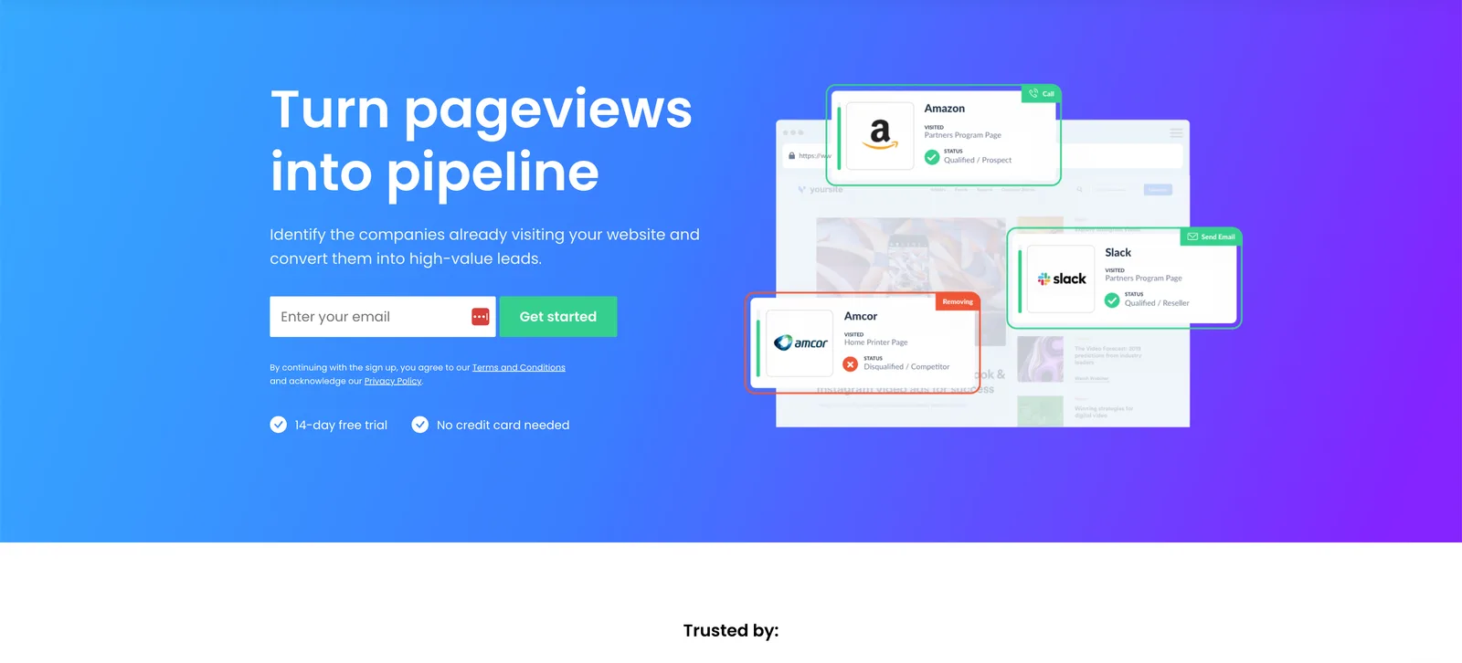 Leadfeeder dashboard screenshot - Leadfeeder review 2026