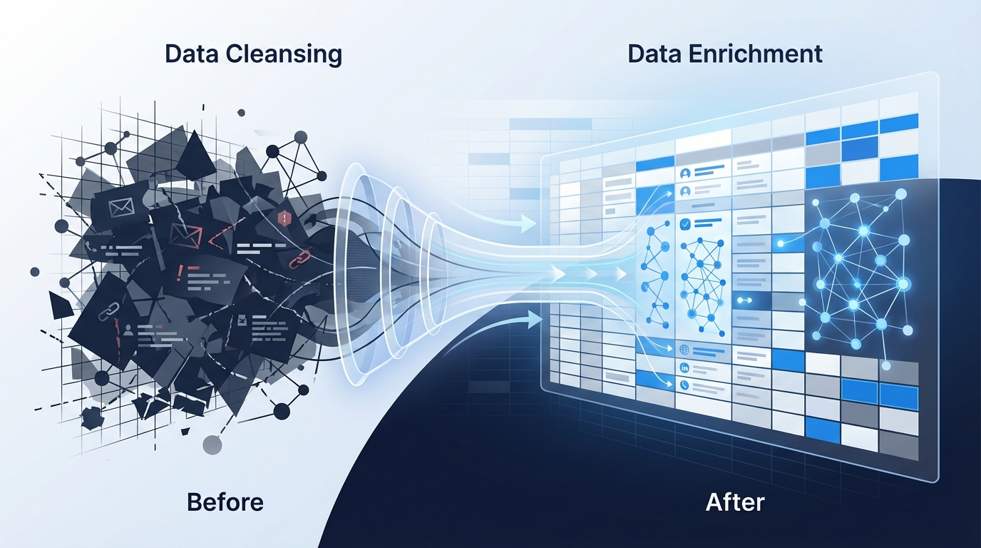 Data enrichment vs data cleansing: which to use when?
